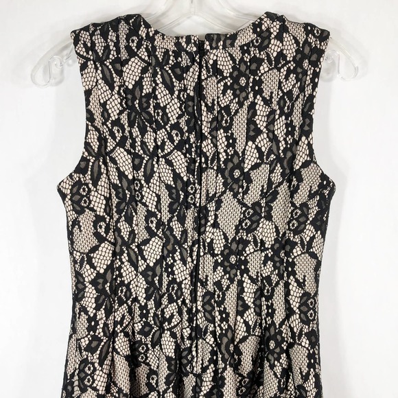 HD in Paris XSP Dress Black White Lace A Line‎ Mini Back Zip Sleeveless 1351 - Picture 5 of 9
